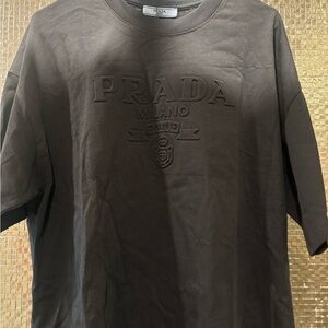 Prada S/S25 embossed logo tshirt